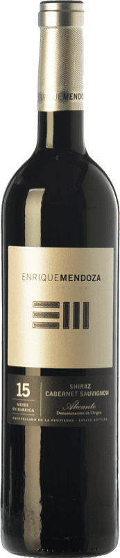 Envío gratis | Vino tinto Enrique Mendoza Syrah-Cabernet Reserva D.O. Alicante Comunidad Valenciana España Syrah, Cabernet Sauvignon 75 cl