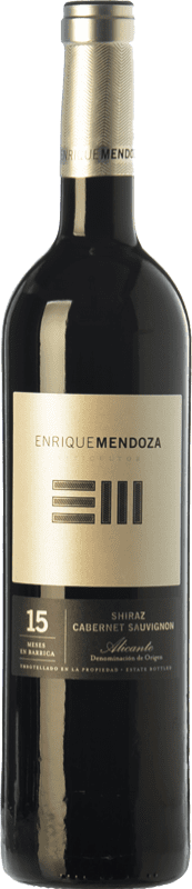 14,95 € Envío gratis | Vino tinto Enrique Mendoza Syrah-Cabernet Reserva D.O. Alicante