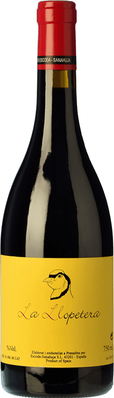 25,95 € Free Shipping | Red wine Escoda Sanahuja La Llopetera Joven D.O. Conca de Barberà Catalonia Spain Pinot Black Bottle 75 cl