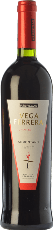 11,95 € Envío gratis | Vino tinto Fábregas Vega Ferrera Joven D.O. Somontano