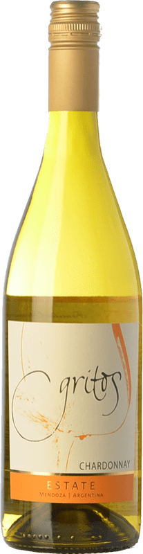 17,95 € Free Shipping | White wine Otero Ramos Gritos Estate Crianza I.G. Mendoza Mendoza Argentina Chardonnay Bottle 75 cl