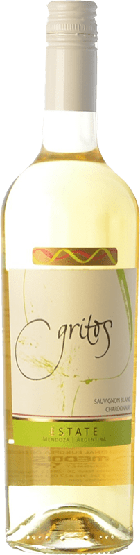 14,95 € Free Shipping | White wine Otero Ramos Gritos Estate Sauvignon Blanc-Chardonnay I.G. Mendoza Mendoza Argentina Chardonnay, Sauvignon White Bottle 75 cl
