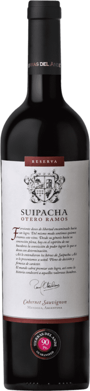 27,95 € | Красное вино Otero Ramos Suipacha Резерв I.G. Mendoza Мендоса Аргентина Cabernet Sauvignon 75 cl