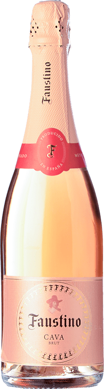 10,95 € | Rosé sparkling Faustino Brut D.O. Cava Catalonia Spain Grenache Bottle 75 cl