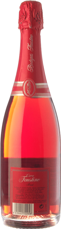 9,95 € Free Shipping | Rosé sparkling Faustino Brut D.O. Cava Catalonia Spain Grenache Bottle 75 cl