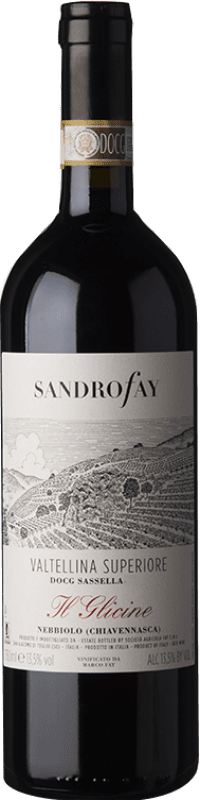 39,95 € | Red wine Fay Sassella Il Glicine D.O.C.G. Valtellina Superiore Lombardia Italy Nebbiolo Bottle 75 cl