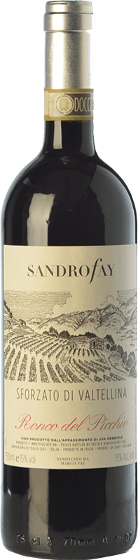 48,95 € Envío gratis | Vino tinto Fay Sforzato Ronco del Picchio D.O.C. Valtellina