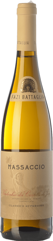 Free Shipping | White Wine Fazi Battaglia Massaccio Superior D.O.C. Verdicchio dei Castelli di Jesi Marche Italy Verdicchio 75 cl