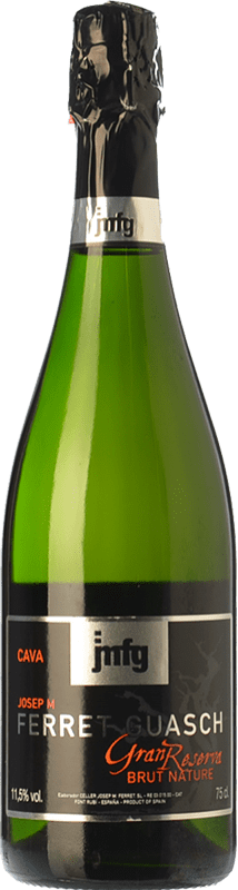 19,95 € | 白起泡酒 Ferret Guasch Brut Nature 大储备 D.O. Cava 加泰罗尼亚 西班牙 Macabeo, Xarel·lo, Parellada 75 cl