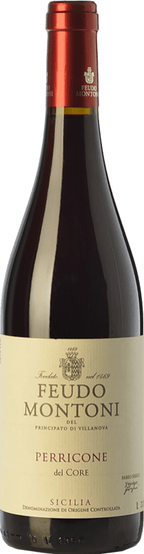 16,95 € | Red wine Feudo Montoni I.G.T. Terre Siciliane Sicily Italy Perricone Bottle 75 cl