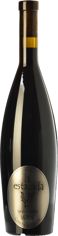 18,95 € 免费送货 | 红酒 Finca La Estacada Syrah-Merlot Cosecha de Familia 年轻的 D.O. Uclés