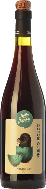 6,95 € | Red wine Finca La Estacada Hello World Joven I.G.P. Vino de la Tierra de Castilla Castilla la Mancha Spain Prieto Picudo Bottle 75 cl