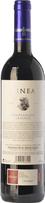 7,95 € | Red wine Museum Vinea Crianza D.O. Cigales Castilla y León Spain Tempranillo Bottle 75 cl