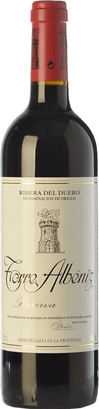 35,95 € | Red wine Finca Torremilanos Torre Albéniz Reserva D.O. Ribera del Duero Castilla y León Spain Tempranillo, Tempranillo White Bottle 75 cl