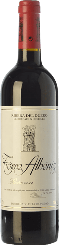 28,95 € Kostenloser Versand | Rotwein Finca Torremilanos Torre Albéniz Reserve D.O. Ribera del Duero Ökologisch