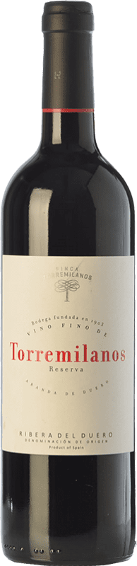 28,95 € | Red wine Finca Torremilanos Reserva D.O. Ribera del Duero Castilla y León Spain Tempranillo Bottle 75 cl