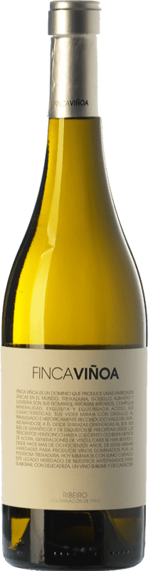 11,95 € Free Shipping | White wine Finca Viñoa D.O. Ribeiro Galicia Spain Godello, Loureiro, Treixadura, Albariño Bottle 75 cl