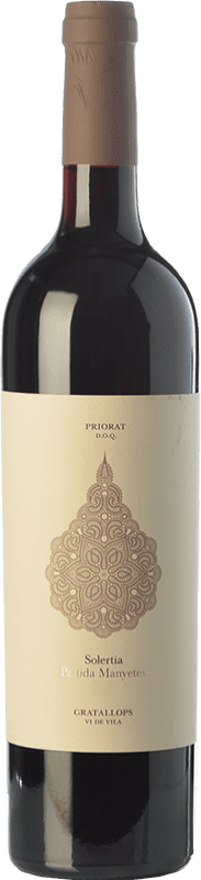 32,95 € | Red wine Finques de Manyetes Solertia Aged D.O.Ca. Priorat Catalonia Spain Syrah, Grenache, Cabernet Sauvignon Bottle 75 cl