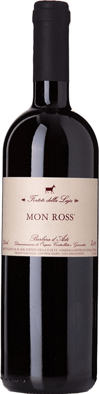 11,95 € Spedizione Gratuita | Vino rosso Forteto della Luja Mon Ross D.O.C. Barbera d'Asti