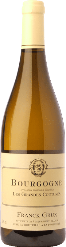 Spedizione Gratuita | Vino Bianco Franck Grux Les Grandes Coutures Crianza — Invecchiato in Botte A.O.C. Bourgogne Borgogna Francia Chardonnay 75 cl