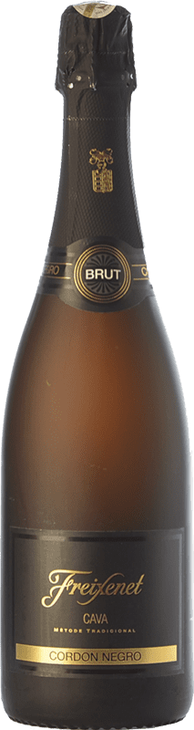 Envoi gratuit | Blanc mousseux Freixenet Cordón Negro Brut D.O. Cava Catalogne Espagne Macabeo, Xarel·lo, Parellada 75 cl