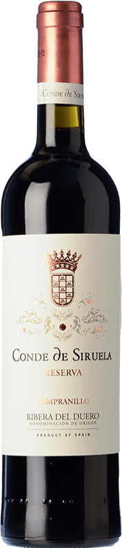 19,95 € 免费送货 | 红酒 Frutos Villar Conde Siruela 预订 D.O. Ribera del Duero