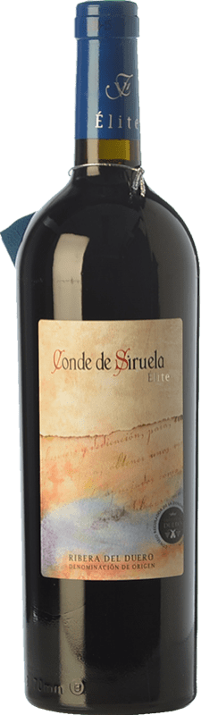 28,95 € | Red wine Frutos Villar Conde Siruela Élite Crianza D.O. Ribera del Duero Castilla y León Spain Tempranillo Bottle 75 cl