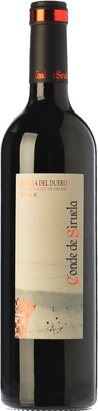 7,95 € | Red wine Frutos Villar Conde Siruela Oak D.O. Ribera del Duero Castilla y León Spain Tempranillo 75 cl