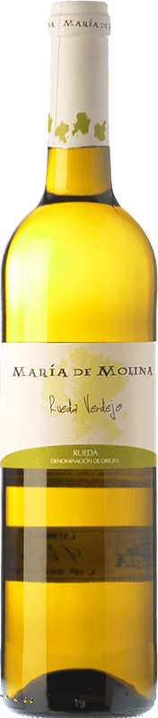 5,95 € Envío gratis | Vino blanco Frutos Villar María de Molina Verdejo D.O. Rueda