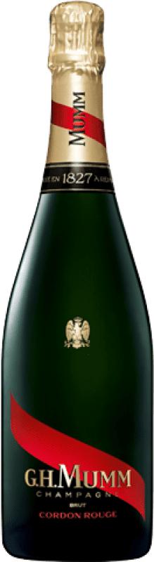 42,95 € | Белое игристое вино G.H. Mumm Cordon Rouge A.O.C. Champagne шампанское Франция Pinot Black, Chardonnay, Pinot Meunier 75 cl