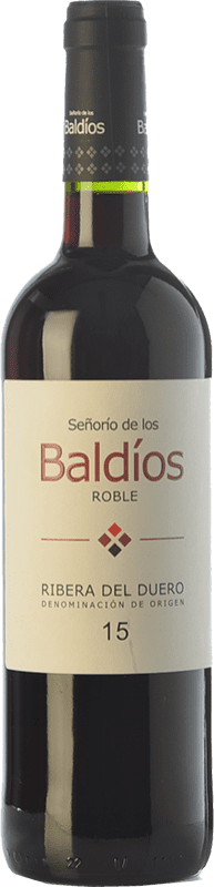 7,95 € Spedizione Gratuita | Vino Rosso García de Aranda Señorío de los Baldíos Rovere D.O. Ribera del Duero