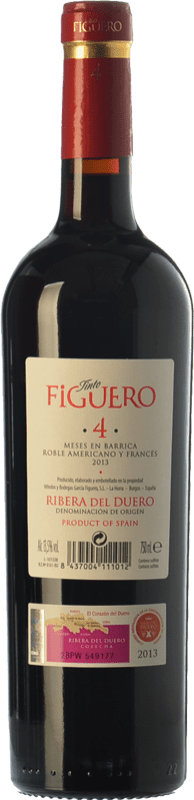 10,95 € Free Shipping | Red wine Figuero 4 Meses Joven D.O. Ribera del Duero Castilla y León Spain Tempranillo Bottle 75 cl