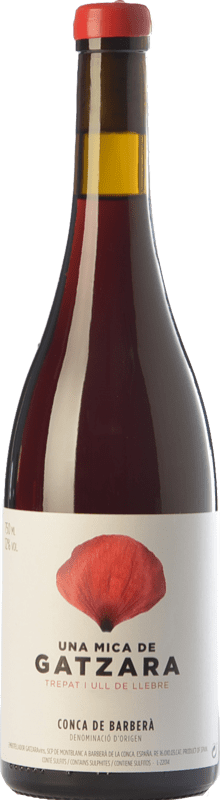 9,95 € Free Shipping | Red wine Gatzara Una Mica Joven D.O. Conca de Barberà Catalonia Spain Tempranillo, Trepat Bottle 75 cl