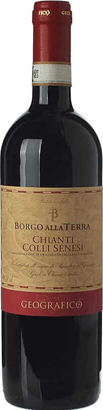 8,95 € | Red wine Geografico Borgo alla Terra D.O.C.G. Chianti Tuscany Italy Sangiovese, Canaiolo Bottle 75 cl