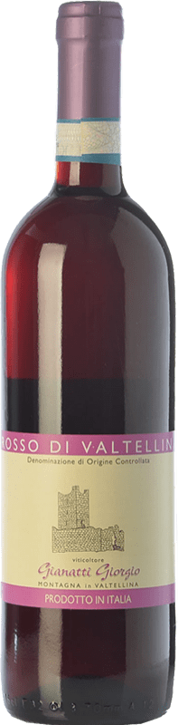 16,95 € Free Shipping | Red wine Gianatti Giorgio D.O.C. Valtellina Rosso Lombardia Italy Nebbiolo Bottle 75 cl