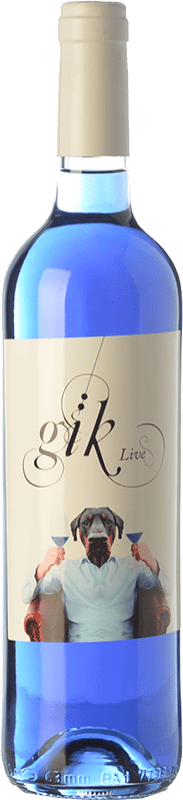 Бесплатная доставка | Белое вино Gïk Live Gïk Blue Azul Испания Syrah, Grenache, Viura, Macabeo 75 cl