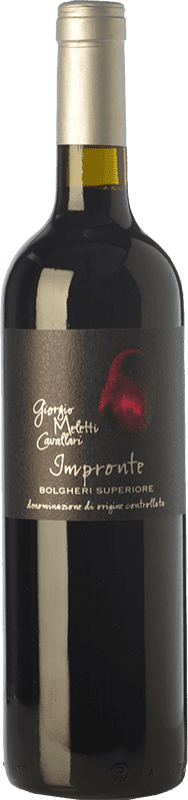 52,95 € Free Shipping | Red wine Giorgio Meletti Cavallari Impronte D.O.C. Bolgheri Tuscany Italy Cabernet Sauvignon, Cabernet Franc Bottle 75 cl