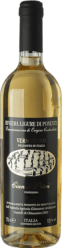 Free Shipping | White wine Giovanni Ardissone Cian di Prèvi D.O.C. Riviera Ligure di Ponente Liguria Italy Vermentino 75 cl