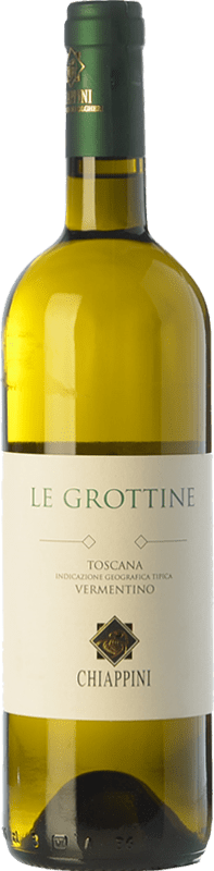 14,95 € Free Shipping | White wine Chiappini Le Grottine D.O.C. Bolgheri Tuscany Italy Vermentino Bottle 75 cl