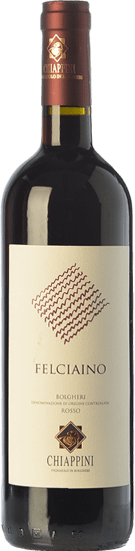 22,95 € Free Shipping | Red wine Chiappini Rosso Felciaino D.O.C. Bolgheri Organic