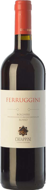 14,95 € | Red wine Chiappini Rosso Ferruggini D.O.C. Bolgheri Tuscany Italy Syrah, Cabernet Sauvignon, Sangiovese Bottle 75 cl