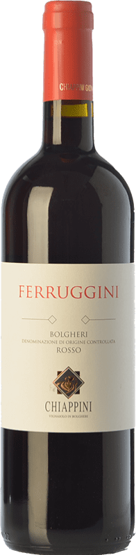 16,95 € Spedizione Gratuita | Vino rosso Chiappini Rosso Ferruggini D.O.C. Bolgheri