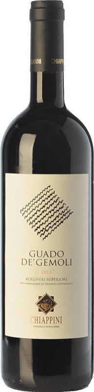 49,95 € Free Shipping | Red wine Chiappini Superiore Guado de' Gemoli D.O.C. Bolgheri Tuscany Italy Merlot, Cabernet Sauvignon Bottle 75 cl