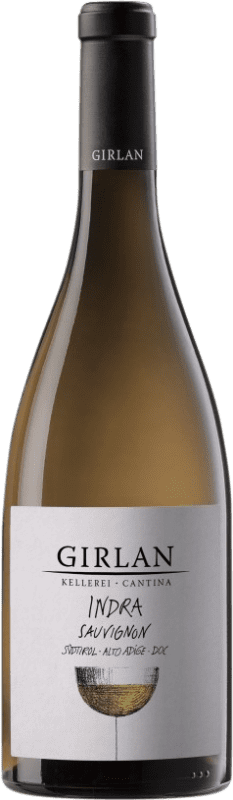 Бесплатная доставка | Белое вино Girlan Sauvignon Indra D.O.C. Alto Adige Трентино-Альто-Адидже Италия Sauvignon White 75 cl