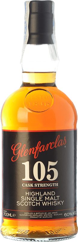 Envoi gratuit | Single Malt Whisky Glenfarclas 105 Cask Strength Speyside Royaume-Uni 70 cl