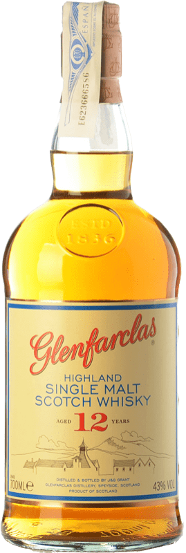 Envoi gratuit | Single Malt Whisky Glenfarclas Speyside Royaume-Uni 12 Ans 70 cl