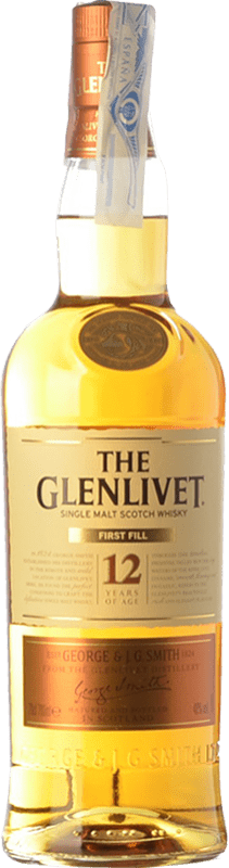 Free Shipping | Single Malt Whisky Glenlivet First Fill Speyside United Kingdom 12 Years 70 cl