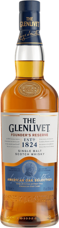 Free Shipping | Whisky Single Malt Glenlivet Founder's Reserve Speyside United Kingdom 70 cl