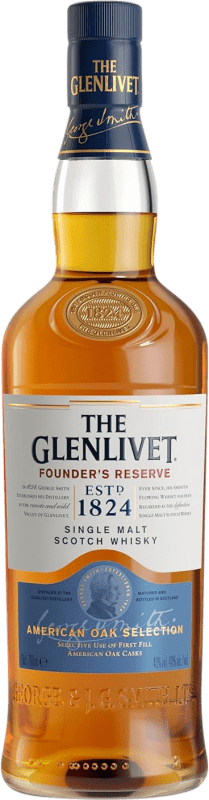 免费送货 | 单一麦芽威士忌 Glenlivet Founder's 珍藏 斯佩塞 英国 70 cl