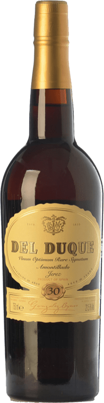 107,95 € Бесплатная доставка | Крепленое вино González Byass Del Duque Amontillado Muy Viejo 30 D.O. Manzanilla-Sanlúcar de Barrameda